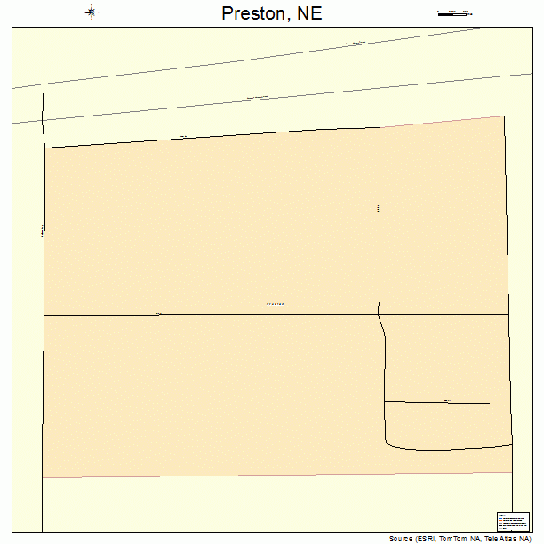 Preston, NE street map
