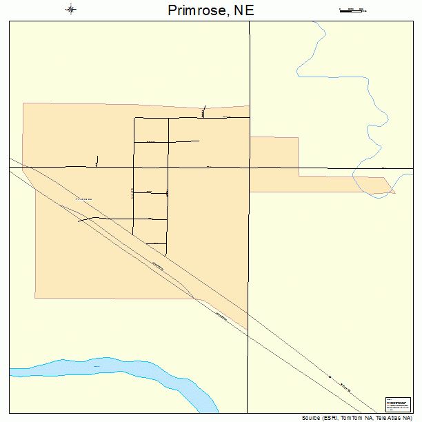 Primrose, NE street map