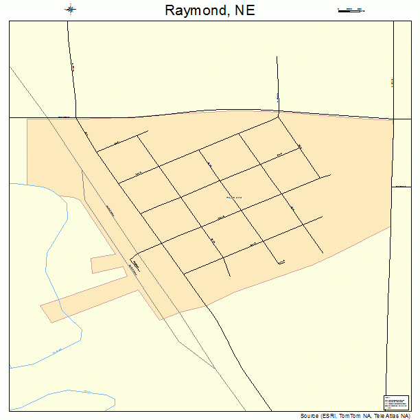 Raymond, NE street map