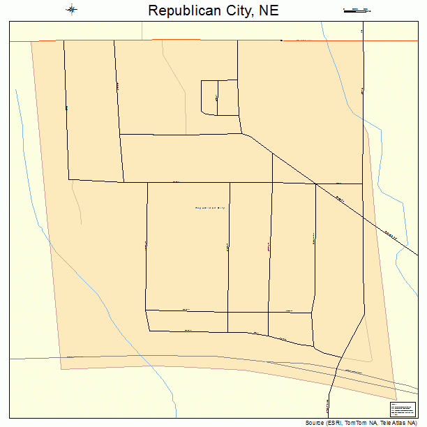 Republican City, NE street map