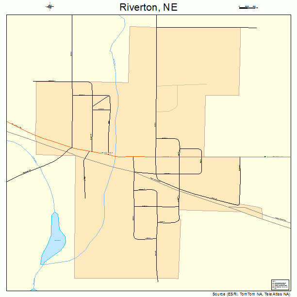 Riverton, NE street map