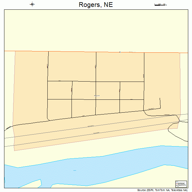 Rogers, NE street map