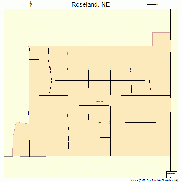 Roseland, NE street map