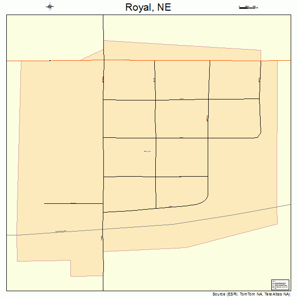 Royal, NE street map