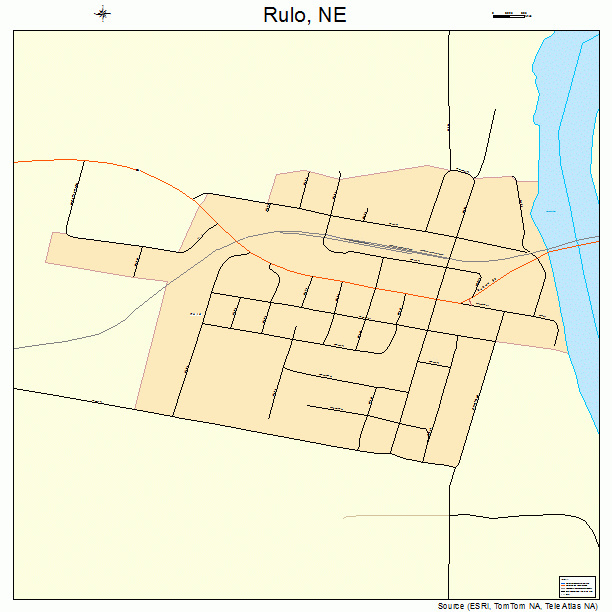 Rulo, NE street map