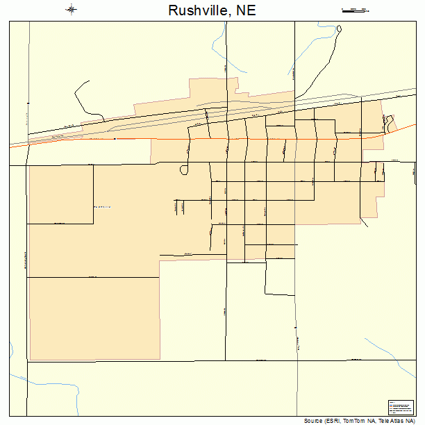 Rushville, NE street map