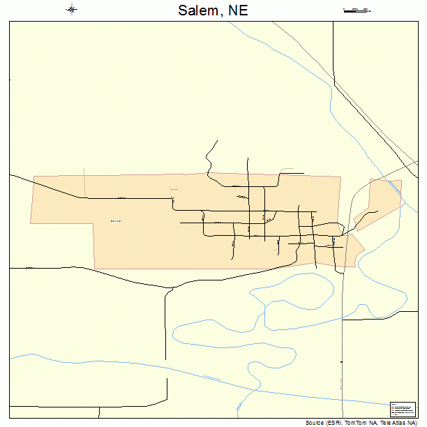 Salem, NE street map