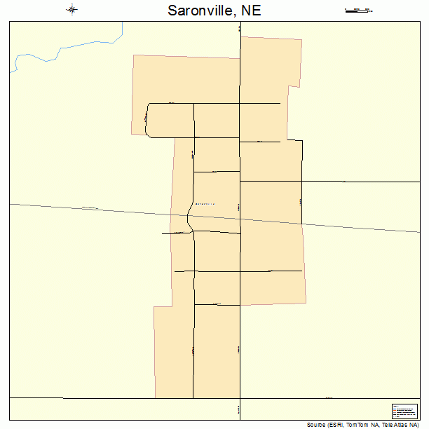 Saronville, NE street map