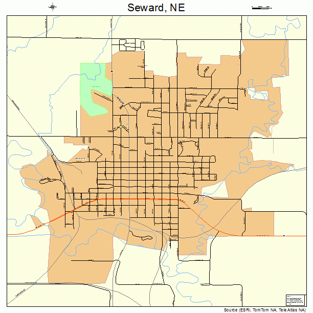 Seward, NE street map