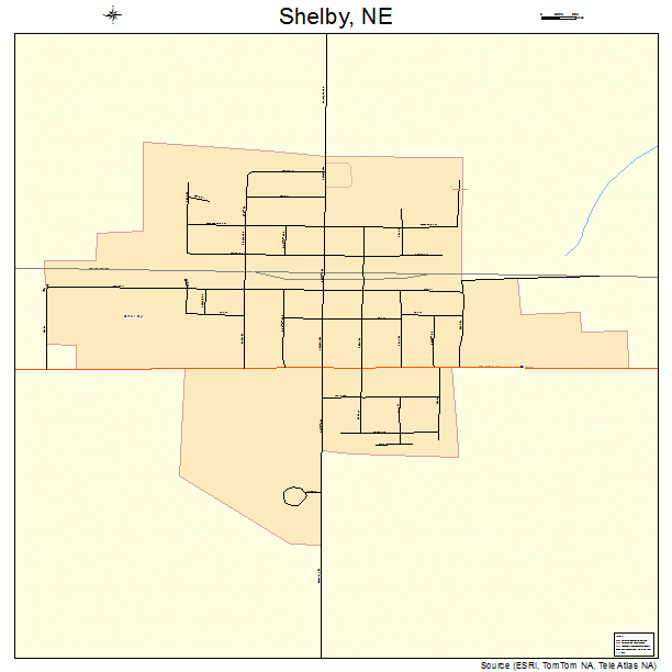 Shelby, NE street map