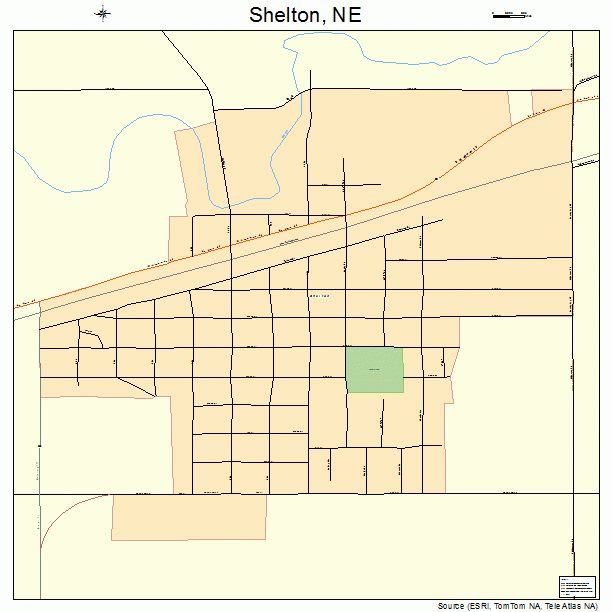 Shelton, NE street map