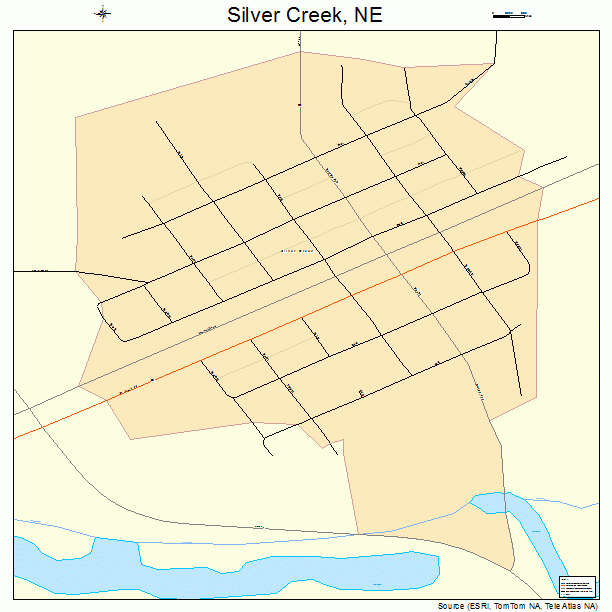 Silver Creek, NE street map