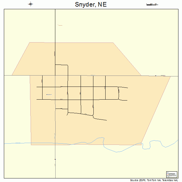 Snyder, NE street map