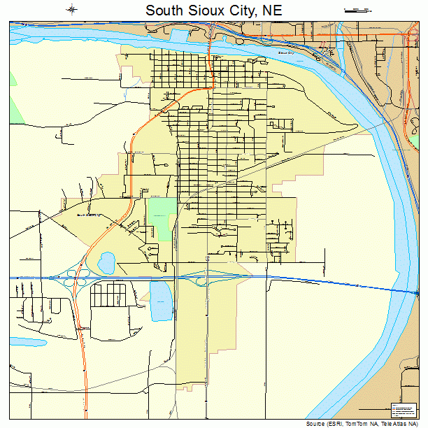 South Sioux City, NE street map
