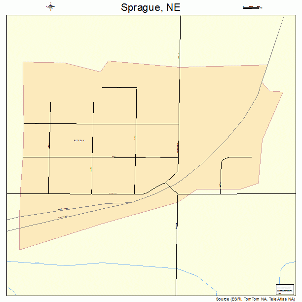 Sprague, NE street map