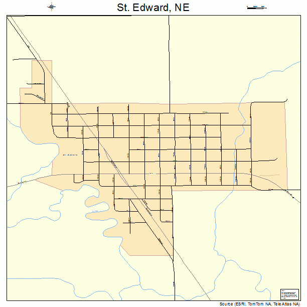 St. Edward, NE street map