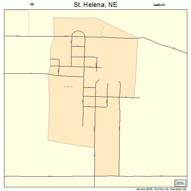 St. Helena, NE street map