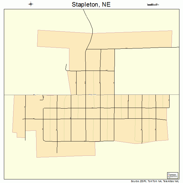 Stapleton, NE street map