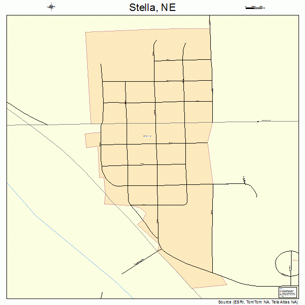 Stella, NE street map