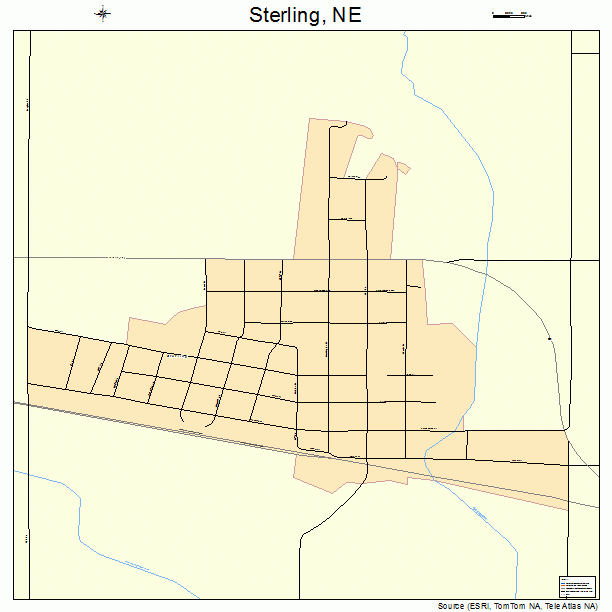 Sterling, NE street map