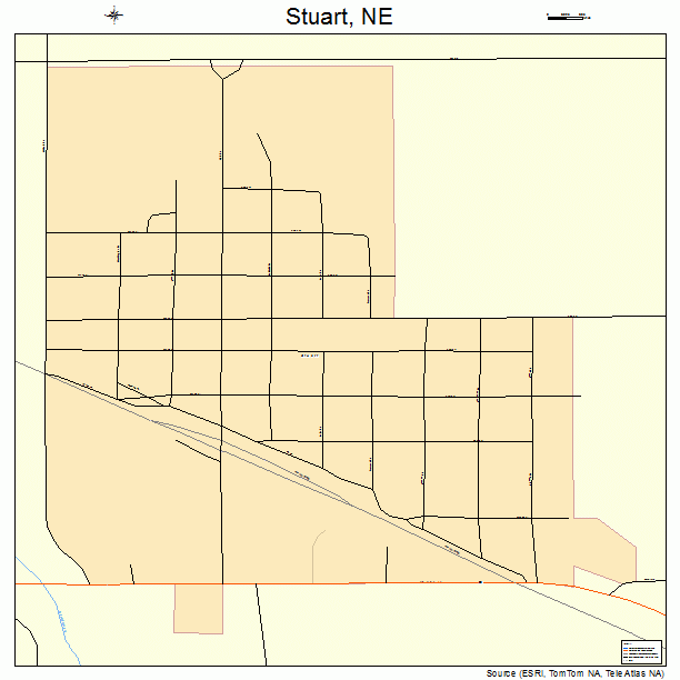 Stuart, NE street map