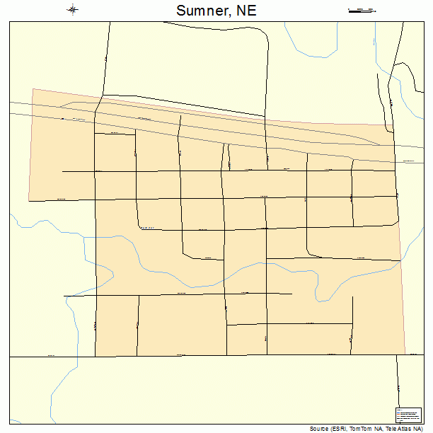 Sumner, NE street map