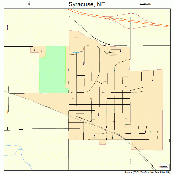 Syracuse, NE street map