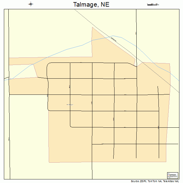 Talmage, NE street map