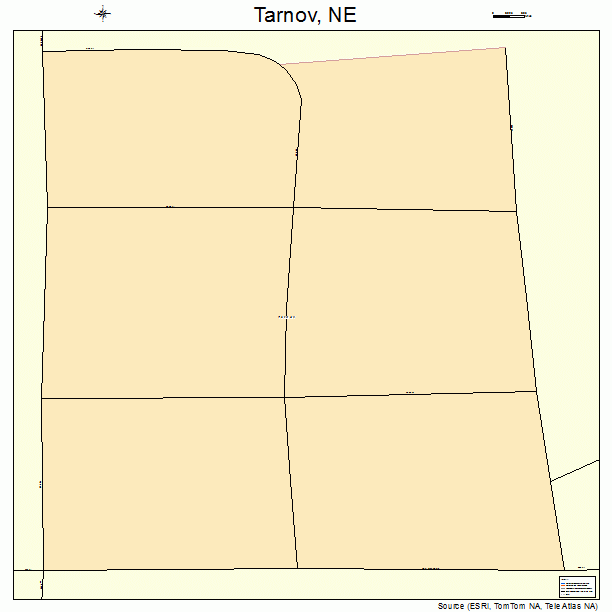 Tarnov, NE street map