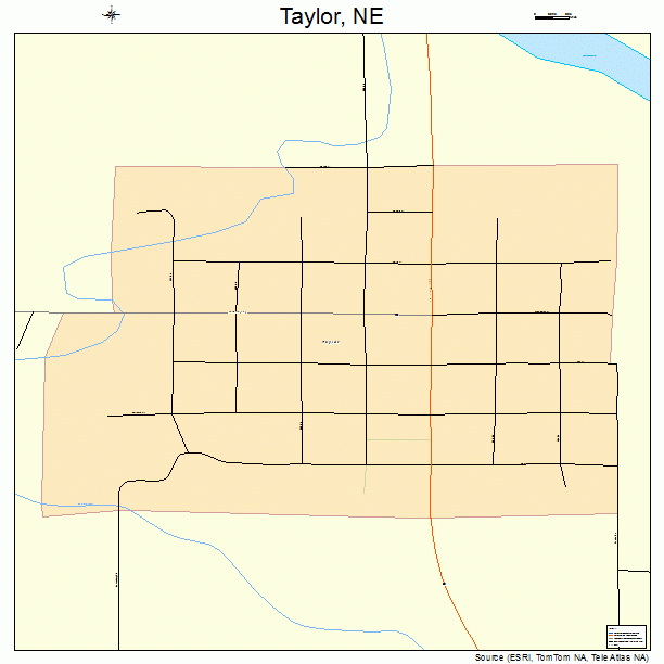 Taylor, NE street map