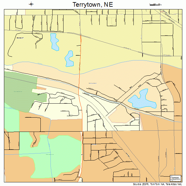 Terrytown, NE street map
