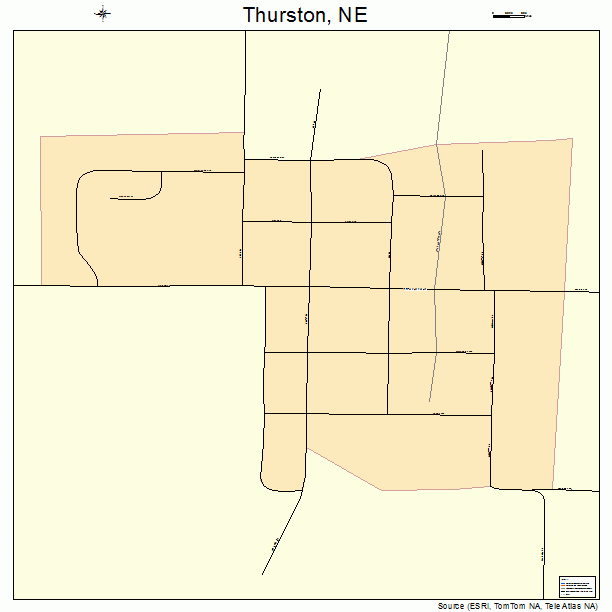 Thurston, NE street map