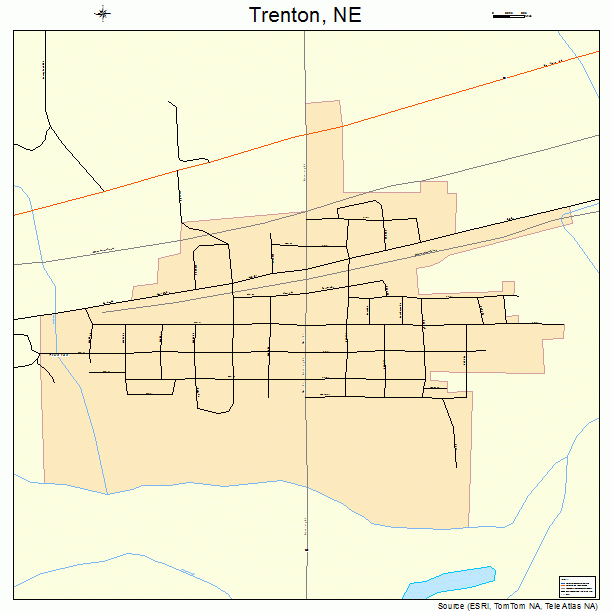 Trenton, NE street map