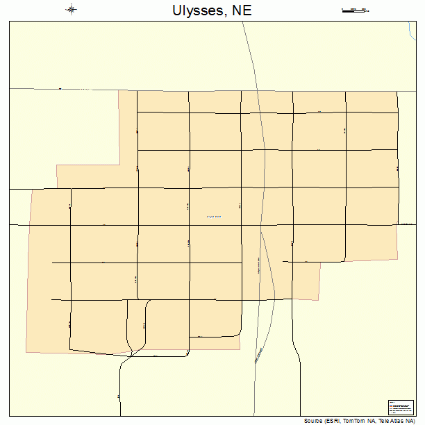 Ulysses, NE street map