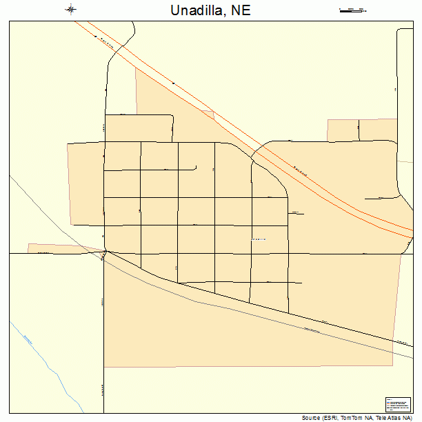 Unadilla, NE street map