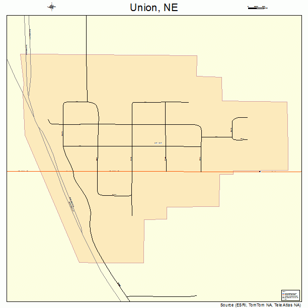 Union, NE street map