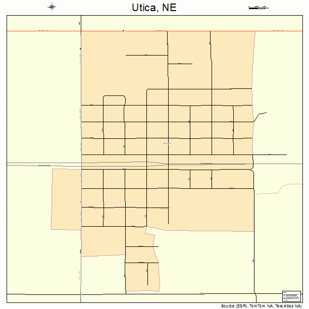 Utica, NE street map