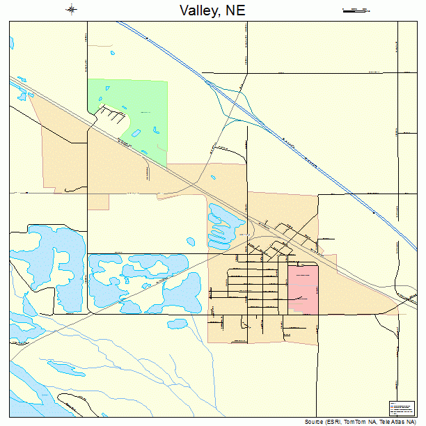 Valley, NE street map