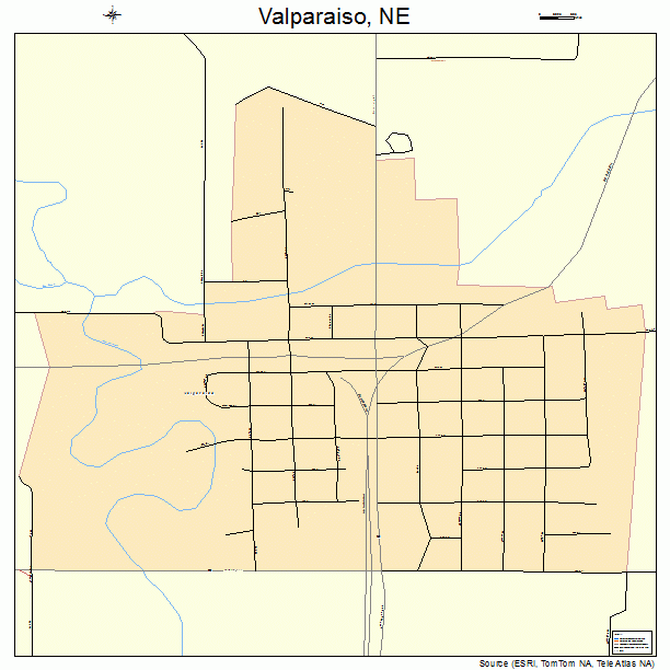 Valparaiso, NE street map