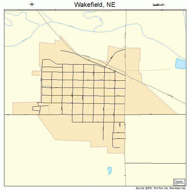 Wakefield, NE street map