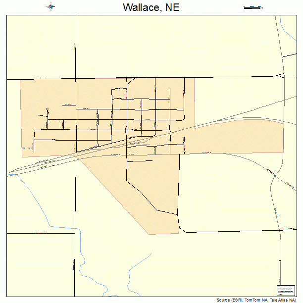 Wallace, NE street map