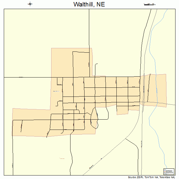 Walthill, NE street map