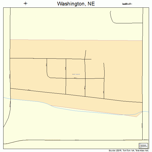 Washington, NE street map