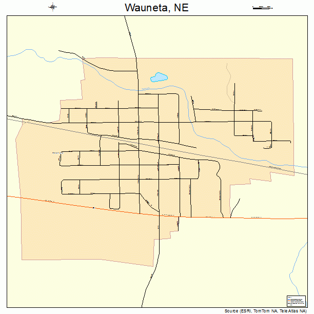 Wauneta, NE street map