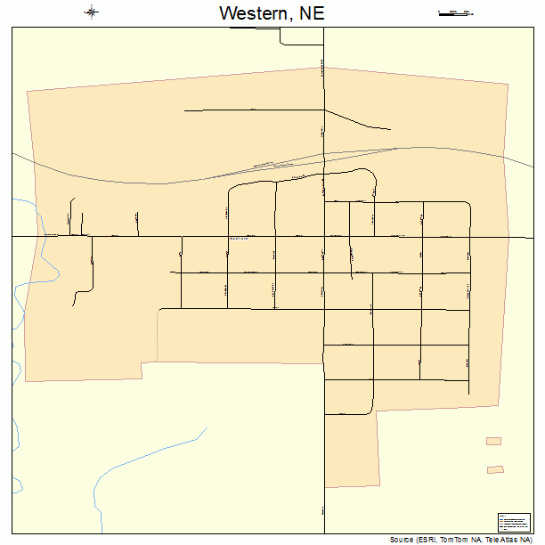 Western, NE street map