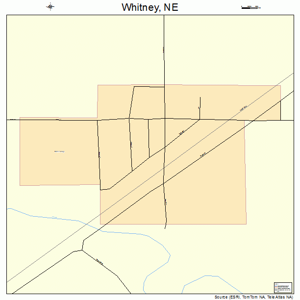 Whitney, NE street map