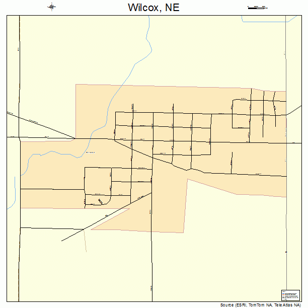 Wilcox, NE street map