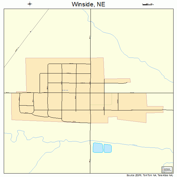 Winside, NE street map