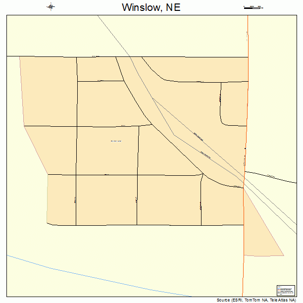 Winslow, NE street map