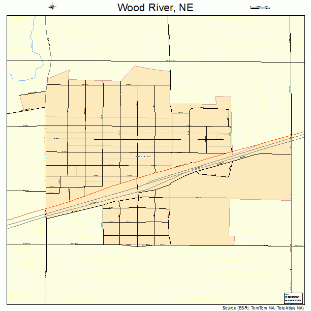 Wood River, NE street map